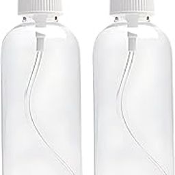 Hian 100ML Fine Mist Spray Bottle – Refillable, Leakproof & Ultra-Fine Atomizer for Travel, Beauty, Skincare, Makeup, Sanitizer & More – Portable & Transparent (WHITE, PACK OF 2)-50