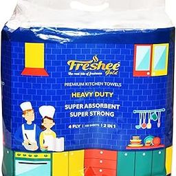 Freshee 4 Ply Kitchen Towels, Kitchen Tissue Paper Rolls Super Absorbent Heavy Duty Tissues, 2 Rolls (100 Pulls per Roll)-27