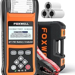 FOXWELL Car Battery Powered Load Tester for 6V 12V 24V Cranking and Charging Start-Stop System Test Tool BT780 Auto Batteries Analyzer with Built-in Thermal Printer & Carrying Case (Black)-18