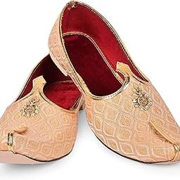 Men's Wedding Juttis/Punjabi Jutti & Sherwani Juti, Pure Traditional & Stylish Ethnic Mojaris/Wedding Shoes 100% Comfortable & Handcrafted (RK-B2)-image-93