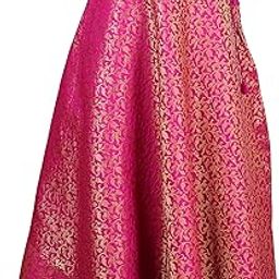 Women's Benaras Brocade Readymade Long Skirt Lehenga Ghagra-image-72