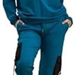 Pure Cotton Bio-Washed Sweatshirt & Joggers Set for Men & Women | Dapper Tranquil Cannoli Teal Unisex Sweatshirt & Joggers Set | Comfortable and Breathable-image-67