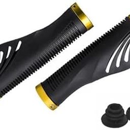CALANDIS™ 2xBike Handlebar Grips Shock Absorbing Comfort Anti Skid for Bike Part Cycling Gold | Sporting Goods | Cycling | Bicycle Components & Parts | Handlebar Grips Tape & Pads-image-97