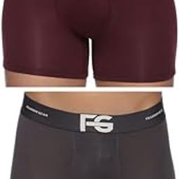 Men's Ultra Soft Modal Fabric Trunk - Moisture Absorption with 4-Way Stretch | Breathable Front Contour Pouch | Microfiber Waistband with Spandex | Pack of 2-image-8