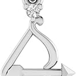 18KT White Gold and American Diamond Pendant for Women-image-56