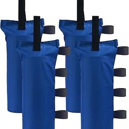 Joramoy Heavy Duty Canopy Weight Bags(150LBS) for Pop up Canopy Tent, Leg Canopy Weights Sand Bags for Instant Outdoor Sun Shelter Canopy/Patio Umbrella,Set of 4, Blue-image-8