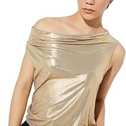 Women Cotton Regular Fit URB_N Metallic Sleeveless Top-image-28