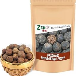 Zen Bells 9 Beads Natural Rudraksha Fruit - Nepali Original Rudraksh Beads with Natural Shell for Rudraksha mala Rudraksha Bracelet (9)-49
