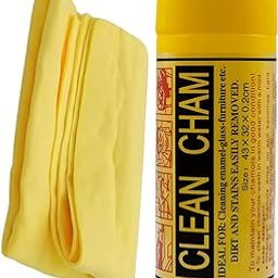 Synthetic Chamois Cloth for Cleaning Car & Bikes | Super Absorbent | Drying Car Reusable Shammy Towel, Multifunctional, Dry & Wet for Glass, Furniture - (Yellow Color, 43x32)-image-60
