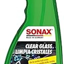 SONAX Clear Glass Spray 500ml | Car Glass Cleaner for Interior & Exterior Surfaces | Touch Displays, Mirrors & Windows | Removes Insects, Oil, Residues | Fresh Lemon Fragrance | Art.No.03382410-10