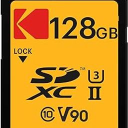 Kodak 128GB UHS-II U3 V90 Ultra Pro SDXC Memory Card - Up to 3000MB/s Read Speed and 270MB/s Write Speed-image-27