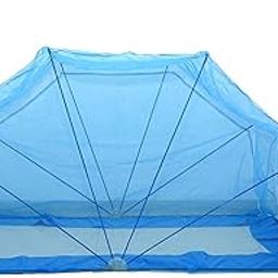 Elegant Mosquito Net Elegant Foldable Single Bed Mosquito Net - 3 * 6 Feet Size (Blue Color)-image-102