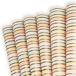 OFIXO Gift Wrapping Paper Sheets | Gift Wrap Roll | Gift Papers Sheets-Gift Cover Paper-Gift Wrapper-Gift Packing Materials- Premium Design Paper Sheets- Pack Of 6 (Multi-coloured)-image-78