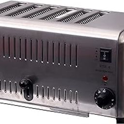 Malabar Bread Toaster Auto Pop Up, High Grade Stainless Steel pop-up Commercial Bread Toaster (6-Slice)-image-4