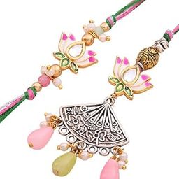 Premium Rakhi For Bhaiya Bhabhi, Brother - Exquisite Lotus Love Bhaiya Bhabhi Rakhi With Roli Set - Handcrafted Rakhi Gift For Bhai, Bhaiya Bhabhi, Sister-In-Law & Raksha Bandhan Gift-image-90