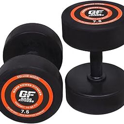 Heavy Duty Rubber Dumbbell Set for Home Gym Workout | Non Slip Grip | Round Rubber Coated Dumbbell for Men and Women | Adjustable Weight Dumbbell for Strength Training Muscle Building Exercise-image-9