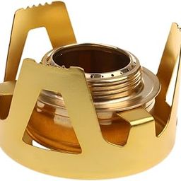 Magideal Aluminum Alloy Mini Compact Portable Stove with Burner Stand Storage Sack for Outdoor Hiking Camping 5 Colors - gold-picture-29