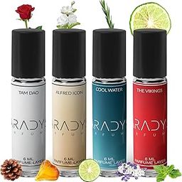 PARADYSE PERFUME™ Luxury Attar Set- Celebrity Picked | Tam Dao | Alfred Icon | The Vikings | Cool Water| 100% Pure Oil Concentration Attar | Long Lasting Attar | Non-Alcoholic Roll-On (24 ml)-1