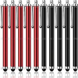 Universal Capacitive Stylus Touch Screens Pens Compatible with All Smart Devices iOS Windows Android Tablets Mobile Phones, Pack of 10 - Multicolor-15