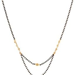 Aleena Gold Plated Anti Tarnish Dokiya Mangalsutra for girls and women (Set of 1)-image-7