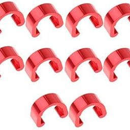 The Style Sutra 10Pcs Aluminium C Clip Cable Housing Hose Guide for Bike MTB Road Red|Sporting Goods | Cycling | Bicycle Components & Parts | Cables & Housing-image-81