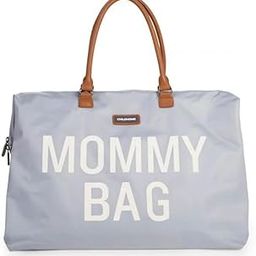 Childhome Mommy Bag, Diaper Changing Bag, Maternity, Travel Bag, Large 56L Capacity, Changing Mat, Adjustable Shoulder Strap, Multiple Compartment, Insulated Pocket, Suitcase Pocket, Grey & Offwhite-image-27