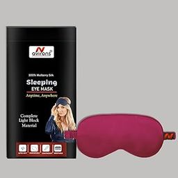 Avirons Eye Mask for sleep| Sleep in Comfort with Smooth Adjustable Sleeping eye Mask| Perfect for Night Shift Executives| Comfortable Blindfold | Super Soft Material for Men/Women (Size 8 * 4 Inch)…-image-64