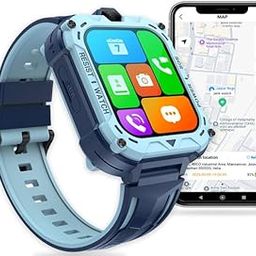 Secret Eye 4G GPS Smartwatch for Kids (Free 5G SIM Included), GPS Tracking, 4G Video & Voice Calls, Safe Zone Alerts, SOS Button, Habit Tools, Safe & Fun Wearable for Kids – Blue-image-15