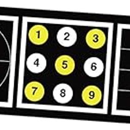 CALANDIS™ Kids Footstep Training Mat Indoor Unique Children Shock Absorption Anti Slip Black White | Exercise Mats | Fitness Equipment & Gear | Fitness, Running & Yoga-image-109