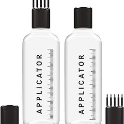 Plastic Hair Root Applicator Bottle With Comb Cap For Applying Hair Oil, Shampoo And Medicine 120 Ml Pack Of 2 (Clear)-33