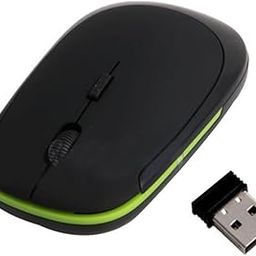 LOOM TREE® Black 2.4GHz USB 2.0 Wireless Optical Mouse Mice for Computer Universal Fit On/Off Button Power Saving Lightweight Modern Design-19