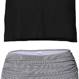 CALANDIS™ Women Vintage High Waist Bikini Set Push up Swimsuit Bathing Suit Black 2XL | Swimwear | Womens Clothing-picture-31