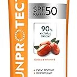 Himalaya Sunprotect + | Ultra-light Sunscreen Cream | SPF 50 PA ++++ | 90% Natural Origin Ingredients | Zero White Cast | 98% Broad Spectrum Protection | Sweat & Water Resistant | For Men & Women | 50 g-image-3