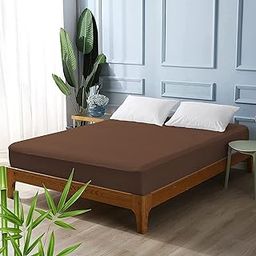 100% Waterproof Mattress Protector, Terry Fitted Polyester Mattress Bed Cover, Breathable and Non-Allergenic Ultra Soft Fitted Style for Full XL Bed Size 54X78 (Chocolate)-image-17