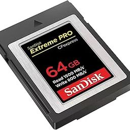 SanDisk Extreme Pro Cfexpress Type B Card,1500 MB/s R & 800 MB/s W, Black, 64GB-18