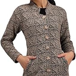 Women's Wool Blend Banded Collar Cardigans-image-35
