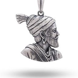 925 Sterling Silver Chhatrapati Shivaji Maharaj Pendant Maratha Warrior Spiritual Jewelry for Men & Women-image-64