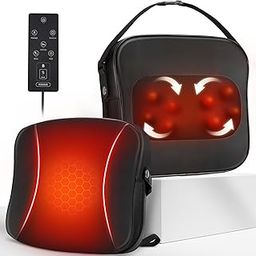 Back Massager with Heat, Shiatsu Massagers for Neck and Shoulder Pain, 3D Kneading Massage for Lower Back-12