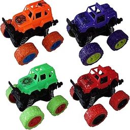 Safe Plastic Monster Truck Toy – Push and Go Friction Car – Pack of 1-image-45
