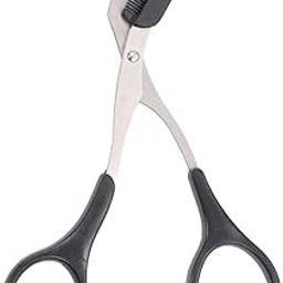 Fashlady Professional Precision Trimmer Eyebrow Scissors Remover Beauty Tool with Comb and Non Slip Finger Grips Black Silver Tone for Men-image-31