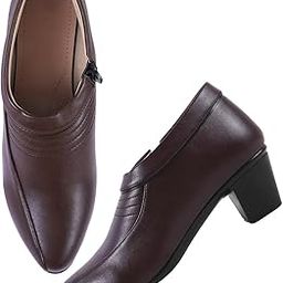 Ankle Length Block Heel Boots Trendy Comfortable Zipper Boots for Womens & Girls-image-57