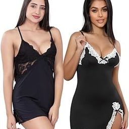 Women Lingerie Lace Chemise Sleepwear Babydoll Teddy Honeymoon Lingerie-image-26