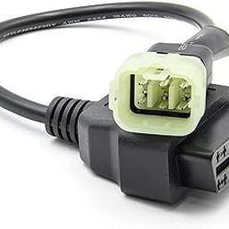 iovi OBD2 16 pin to 6 Pin Converter Cable OBD Adapter for Bikes and Motorcycles Compatible with Bajaj, KTM, TVS BS6 Two Wheelers-image-60