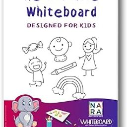 Reusable Mini Whiteboard for Kids | Includes Marker and Wet Wipes | Write Erase Write | Handy Size for Portability | (30cm x 45cm)-66
