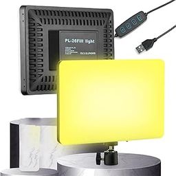 Photography Video Camera Light 10 inch USB LED Camera Light for Video Shooting, Live Streaming with 3 Colors dimmable Fill Light (Only Video Light)-22
