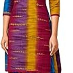 SilkTales Unstitched Pure Cotton Women Dress Material – 5 Meters Fabric | Soft & Breathable Tie & Dye Print | Ideal for Kurti, Salwar Suit, Ethnic Wear-image-33