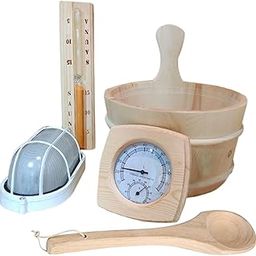 Enakshi (LABEL) Creations Sauna Accessories Set Sand Timer Sauna Equipment Sauna Bucket for Sauna RoomHome & Garden|Yard Garden & Outdoor Living|Pools & Spas|Sauna Parts & Accessories-picture-14