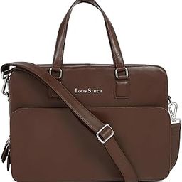 Men's Italian Leather Laptop Bag Multifunctional Executive Briefcase with Shoulder Strap Work Formal Office Travel Business (LB-FSC)-image-59