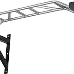 Muscles & Mind Gym Equipment Chin up/Pull up bar Monkey bar Style Black & Silver-picture-11