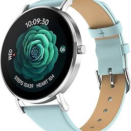 Noise Diva 2 Fashion Smart Watch for Women- Sleekest Dial, 36mm AMOLED Display, Snug Fit, Improved Female Cycle Tracker, BT Calling, Sleep Tracking, AI Voice Assistant, Password Protection-Silver Blue-picture-13